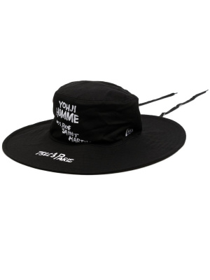 

Logo-print cotton hat, Yohji Yamamoto Logo-print cotton hat