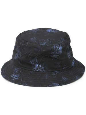 

Skull-print bucket hat, Yohji Yamamoto Skull-print bucket hat