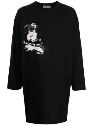 

Oversized face print T-shirt, Yohji Yamamoto Oversized face print T-shirt