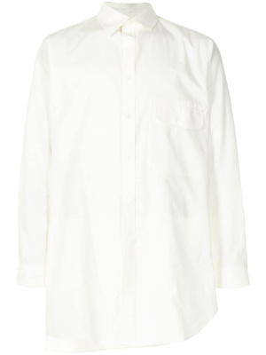 

Flap-pocket asymmetric shirt, Yohji Yamamoto Flap-pocket asymmetric shirt
