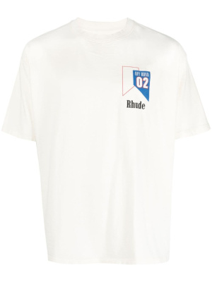 

Logo-print cotton T-shirt, Rhude Logo-print cotton T-shirt