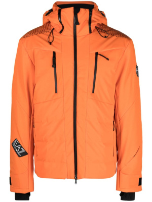 

Ski logo-patch padded jacket, Ea7 Emporio Armani Ski logo-patch padded jacket