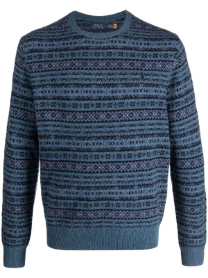 

Intarsia-knit wool jumper, Polo Ralph Lauren Intarsia-knit wool jumper