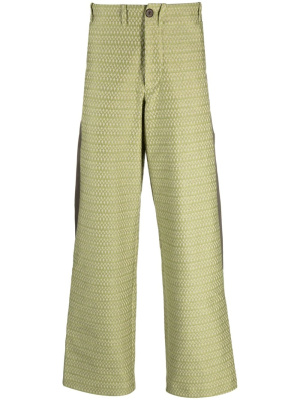 

Tonkin contrast-panel trousers, Kiko Kostadinov Tonkin contrast-panel trousers