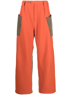 

Meno panelled wide-leg trousers, Kiko Kostadinov Meno panelled wide-leg trousers