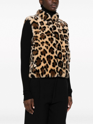 

Leopard-print faux-fur gilet, A.P.C. Leopard-print faux-fur gilet
