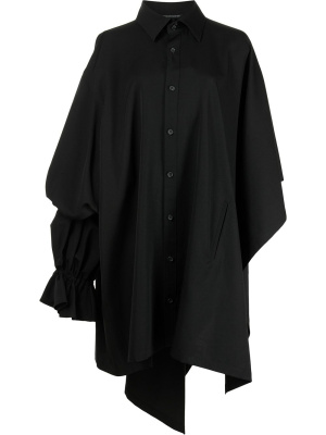 

Oversized asymmetric wool shirt, Yohji Yamamoto Oversized asymmetric wool shirt