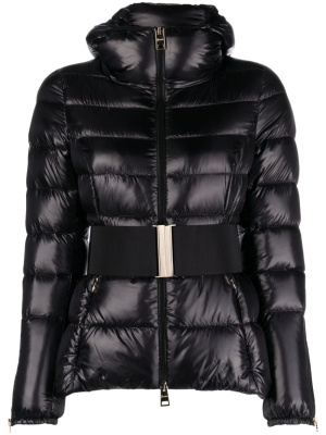 

Belted hooded quilted jacket, Herno Belted hooded quilted jacket
