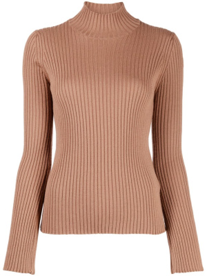 

Logo-patch ribbed-knit top, Moncler Logo-patch ribbed-knit top