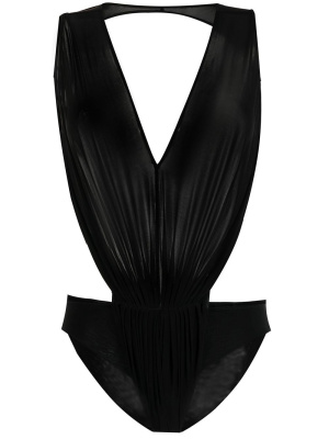 

Backless V-neck bodysuit, Rick Owens Backless V-neck bodysuit