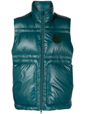 

Logo-patch padded gilet, Moncler Logo-patch padded gilet
