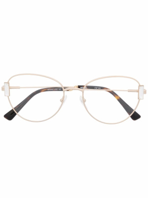 

Round-frame tonal glasses, Moschino Eyewear Round-frame tonal glasses