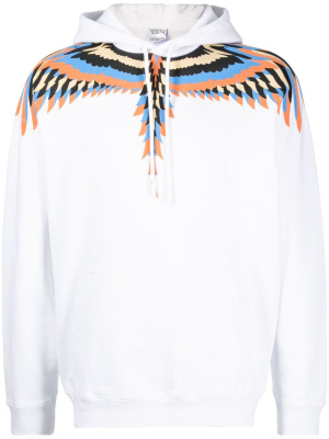 

Wings-print cotton hoodie, Marcelo Burlon County of Milan Wings-print cotton hoodie