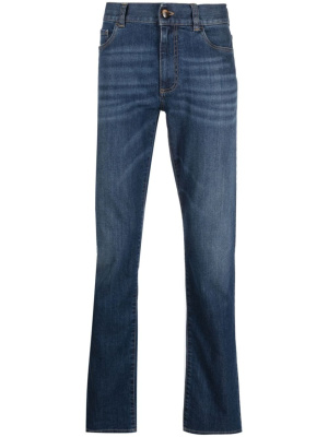 

Low-rise straight-leg jeans, Canali Low-rise straight-leg jeans