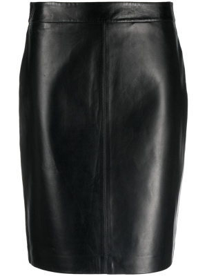 

High-waisted leather skirt, Michael Michael Kors High-waisted leather skirt