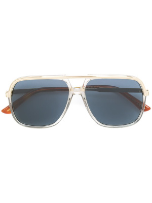 

Square pilot-frame sunglasses, Gucci Eyewear Square pilot-frame sunglasses