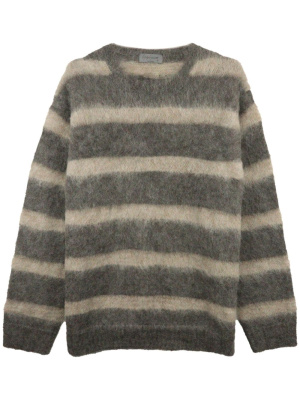 

Stripe-pattern brushed jumper, Yohji Yamamoto Stripe-pattern brushed jumper