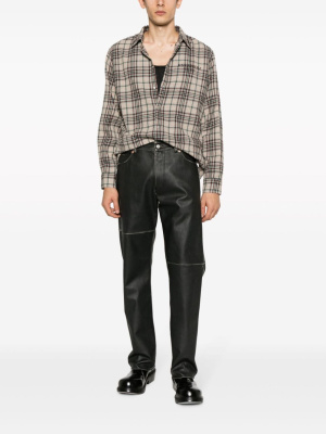 

Logo check-print wool shirt, Dsquared2 Logo check-print wool shirt