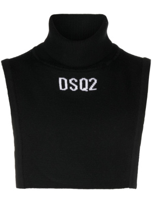 

Logo-intarsia roll-neck jumper, Dsquared2 Logo-intarsia roll-neck jumper