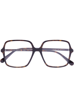 

Interlocking G square-frame glasses, Gucci Eyewear Interlocking G square-frame glasses