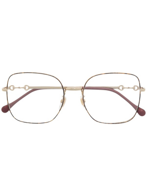 

Horsebit square-frame glasses, Gucci Eyewear Horsebit square-frame glasses