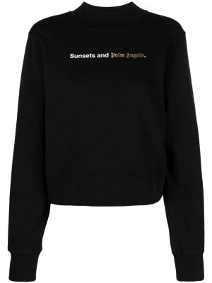 

Sunsets-print cotton sweatshirt, Palm Angels Sunsets-print cotton sweatshirt