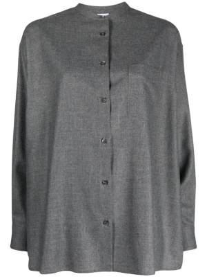 

Band-collar wool-blend shirt, ASPESI Band-collar wool-blend shirt