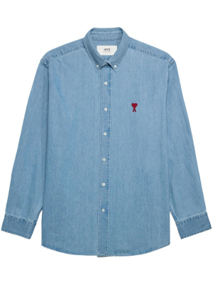 

Ami de Coeur denim shirt, AMI Paris Ami de Coeur denim shirt