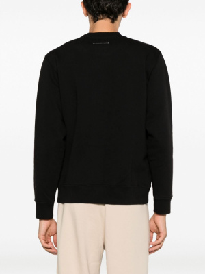 

Numbers-logo cotton-blend sweatshirt, MM6 Maison Margiela Numbers-logo cotton-blend sweatshirt