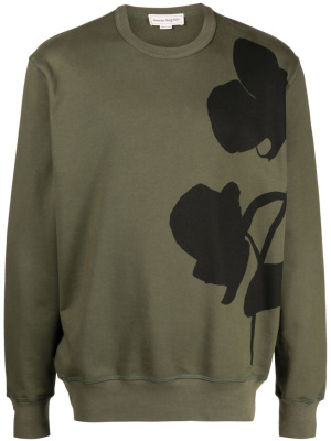 

Orchid-print sweatshirt, Alexander McQueen Orchid-print sweatshirt