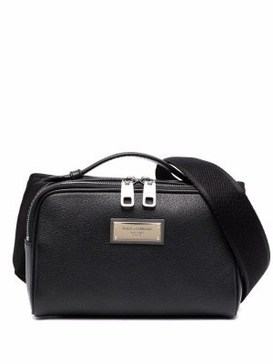 

Logo-plaque leather belt bag, Dolce & Gabbana Logo-plaque leather belt bag