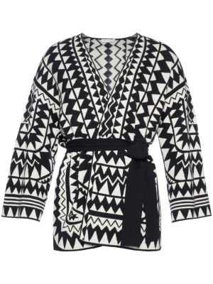 

Apache geometric-jacquard kimono, ERES Apache geometric-jacquard kimono