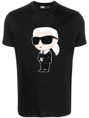 

Ikonik Karl-motif cotton T-shirt, Karl Lagerfeld Ikonik Karl-motif cotton T-shirt