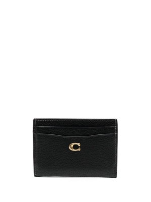 

Logo-plaque leather cardholder, Coach Logo-plaque leather cardholder