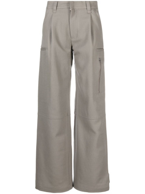 

Wide-leg virgin-wool trousers, AMI Paris Wide-leg virgin-wool trousers