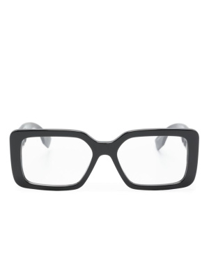 

FE50072I 001square glasses, Fendi Eyewear FE50072I 001square glasses