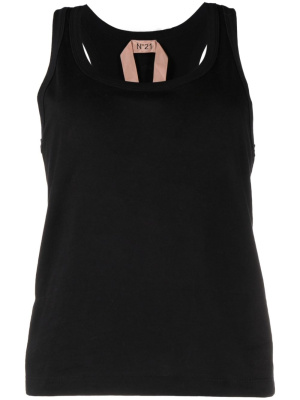 

Scoop-neck cotton tank top, Nº21 Scoop-neck cotton tank top