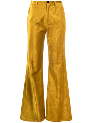 

Mid-rise velvet flared trousers, Forte Forte Mid-rise velvet flared trousers