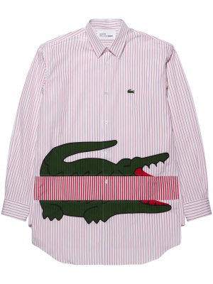 

Crocodile-print pinstriped shirt, Comme Des Garçons Shirt Crocodile-print pinstriped shirt