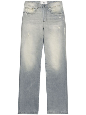 

Mid-rise straight-leg jeans, AMI Paris Mid-rise straight-leg jeans