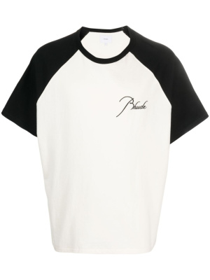 

Logo-embroidered cotton T-shirt, Rhude Logo-embroidered cotton T-shirt