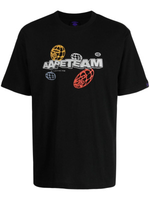 

Graphic-print cotton T-shirt, AAPE BY *A BATHING APE® Graphic-print cotton T-shirt
