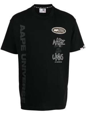 

Graphic-print cotton T-shirt, AAPE BY *A BATHING APE® Graphic-print cotton T-shirt