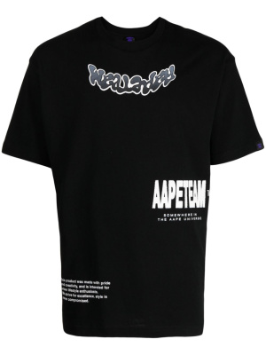 

Graphic-print cotton T-Shirt, AAPE BY *A BATHING APE® Graphic-print cotton T-Shirt