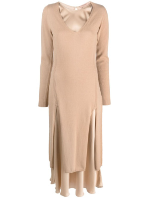 

Long-sleeve layered jumper dress, TWINSET Long-sleeve layered jumper dress