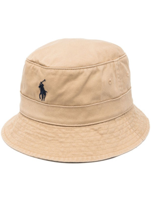

Logo-embroidered bucket hat, Polo Ralph Lauren Logo-embroidered bucket hat
