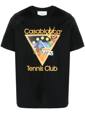 

Tennis Club Icon organic cotton T-shirt, Casablanca Tennis Club Icon organic cotton T-shirt