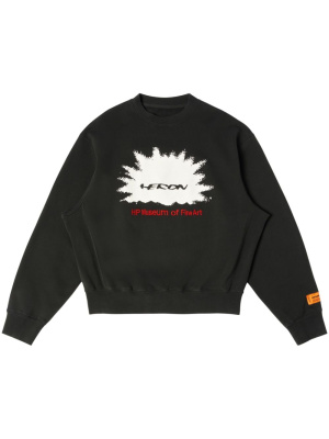 

Logo-print crewneck sweatshirt, Heron Preston Logo-print crewneck sweatshirt