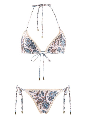 

Vitali floral-print halterneck bikini, ZIMMERMANN Vitali floral-print halterneck bikini