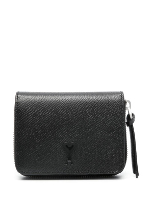 

Logo-plaque leather wallet, AMI Paris Logo-plaque leather wallet